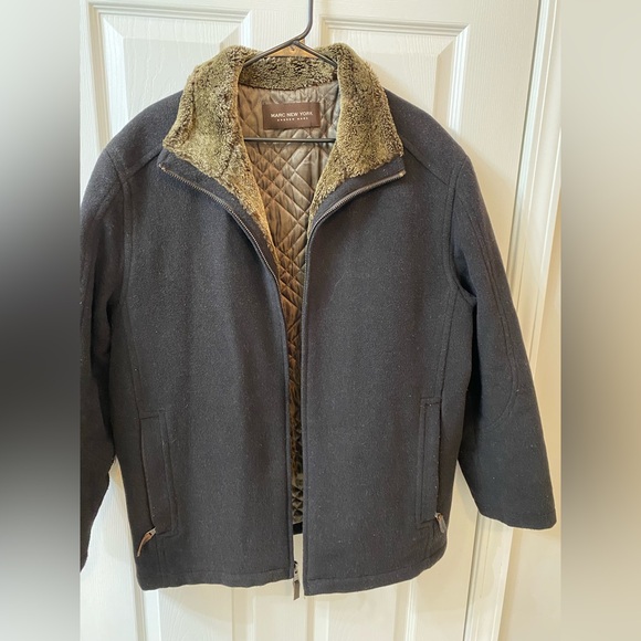 Marc New York Sherpa lined full zip fleece Jackets men’s size Large - Picture 3 of 11